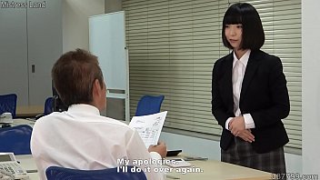 Japanese dominatrix Ai dressed as an office lady